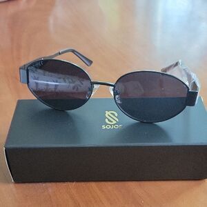 Black Oval Sunglasses